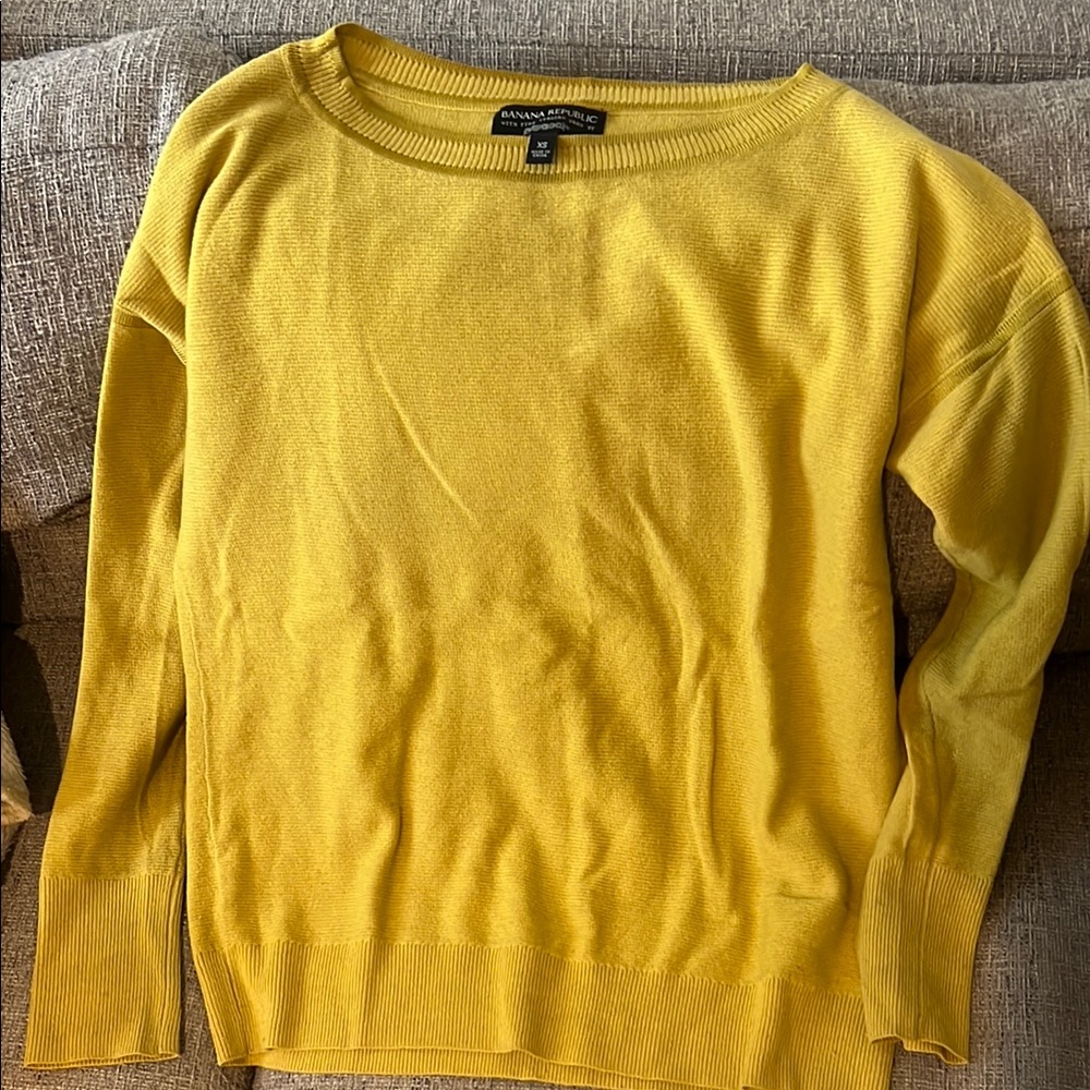 Banana Republic Chartreuse Sweater